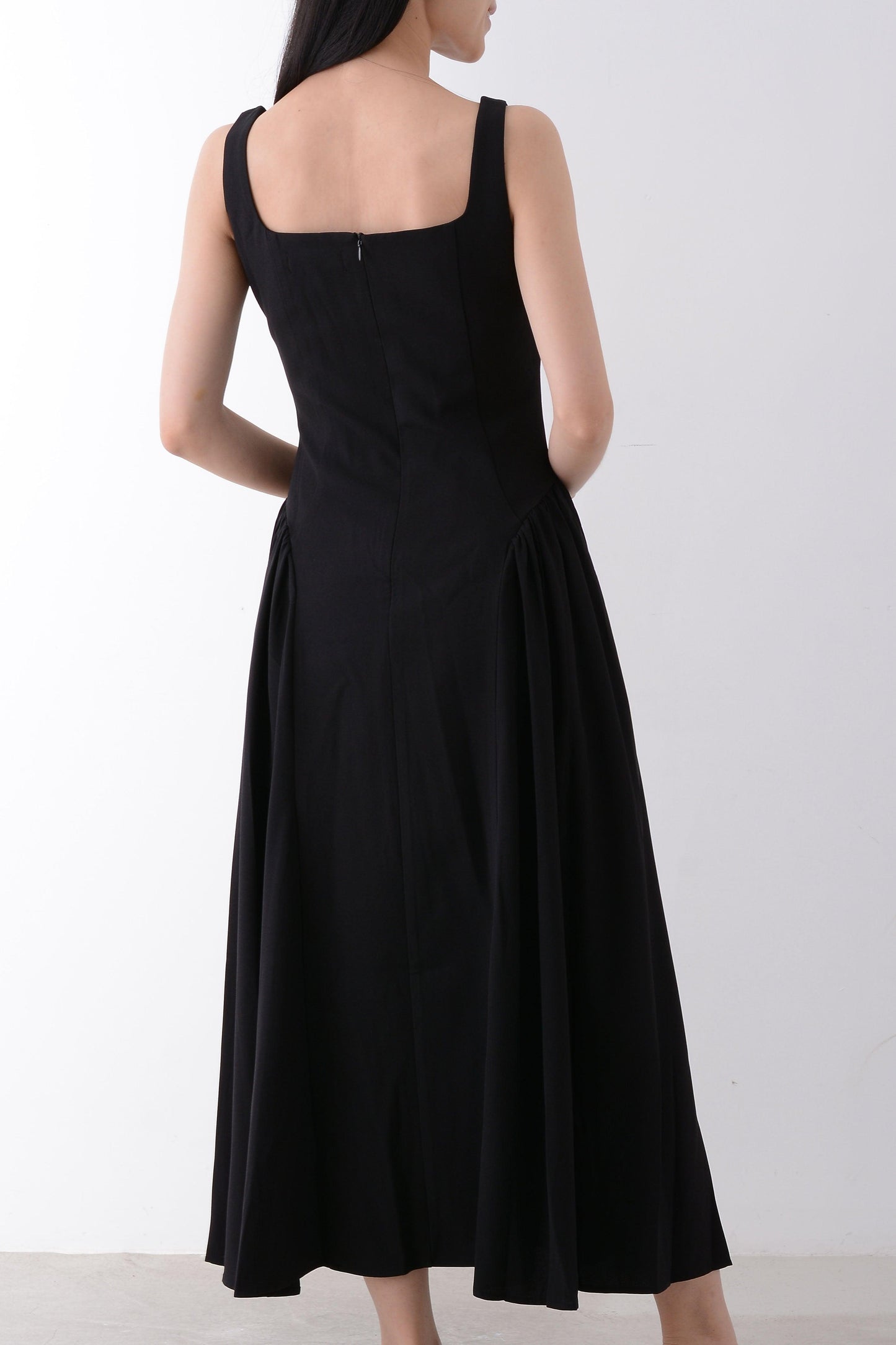 Square Neck Maxi Dress - Yan's Singapore