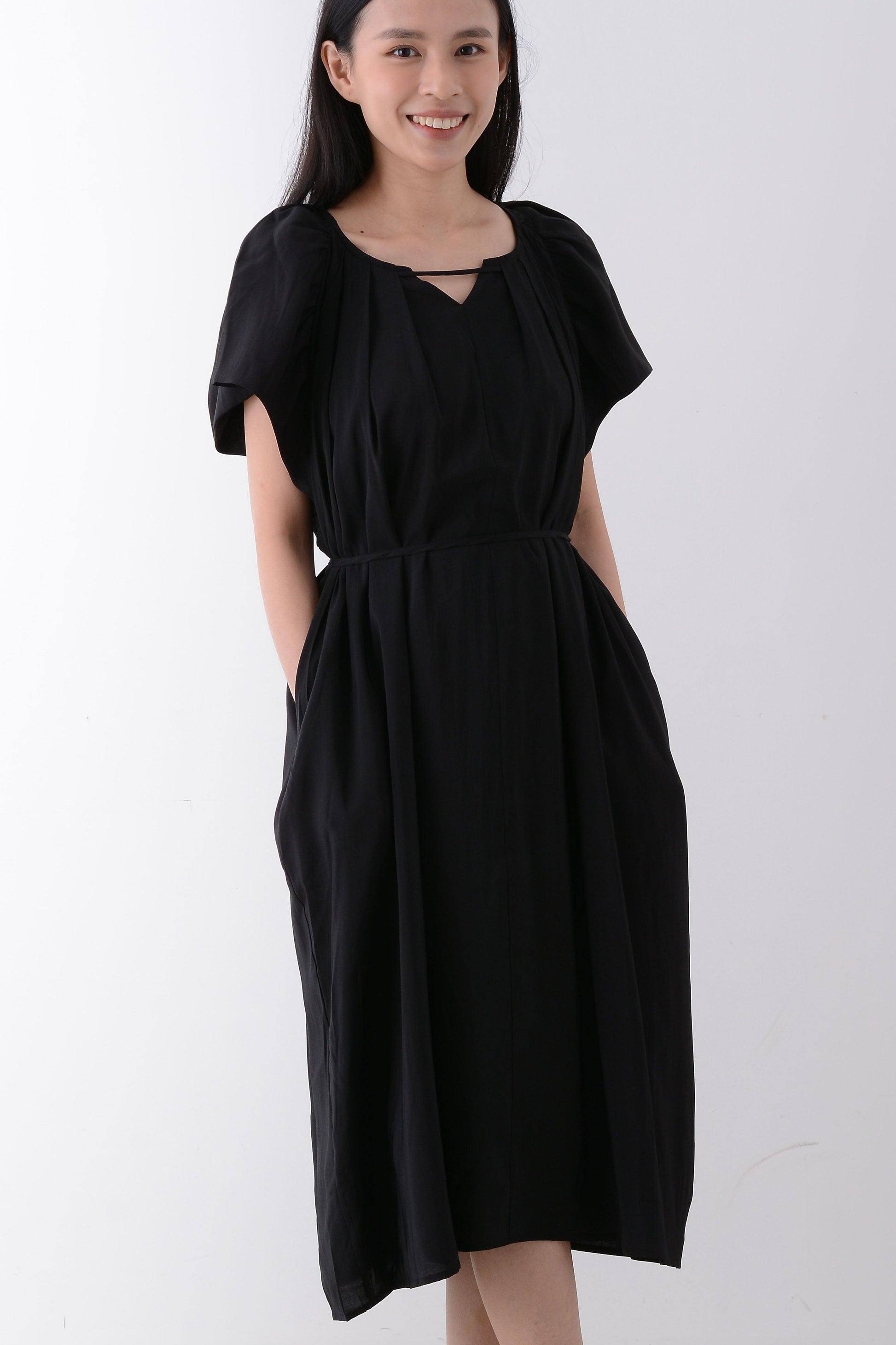 Puff Sleeve Maxi Dress - Yan's Singapore