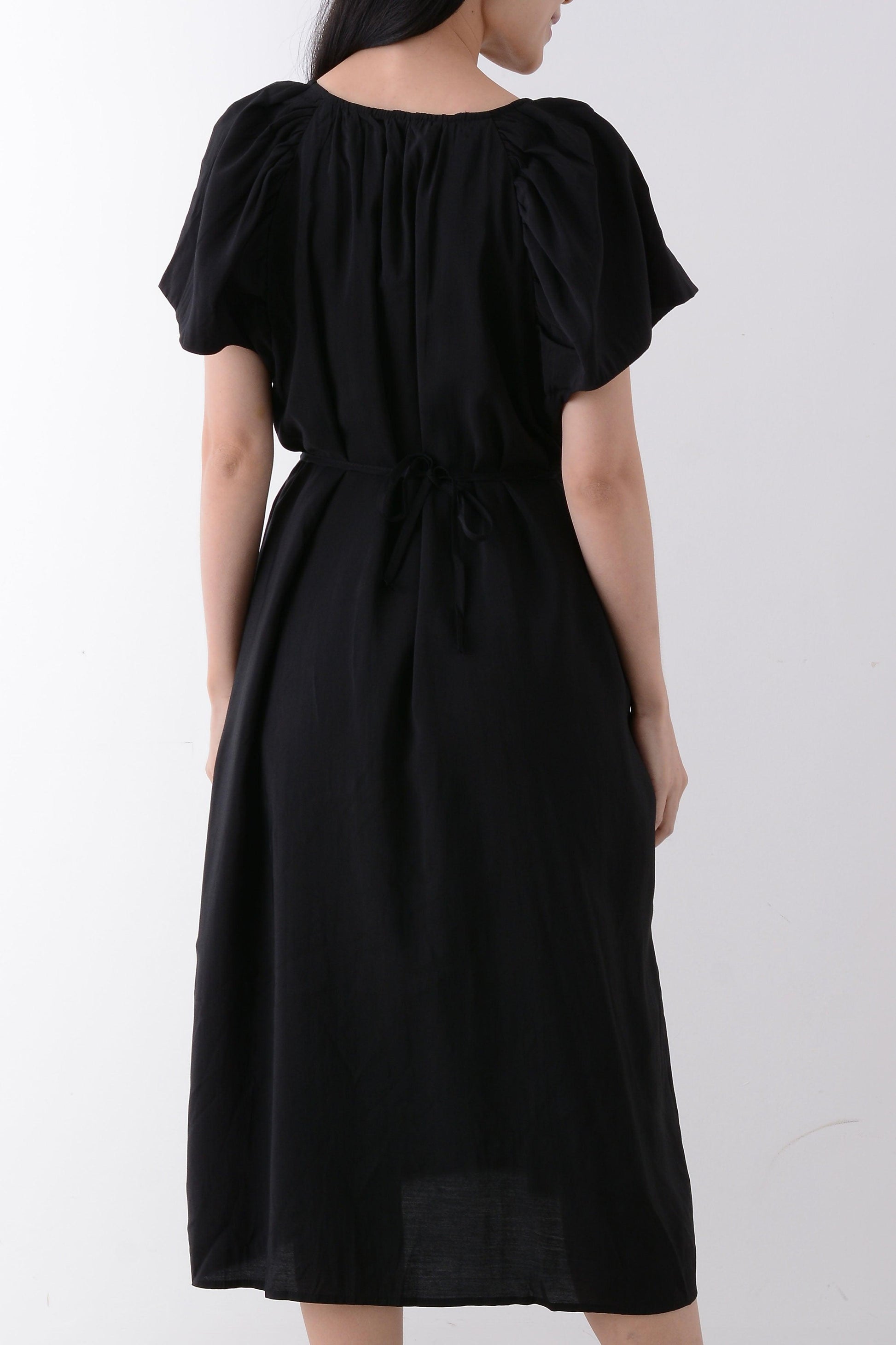 Puff Sleeve Maxi Dress - Yan's Singapore