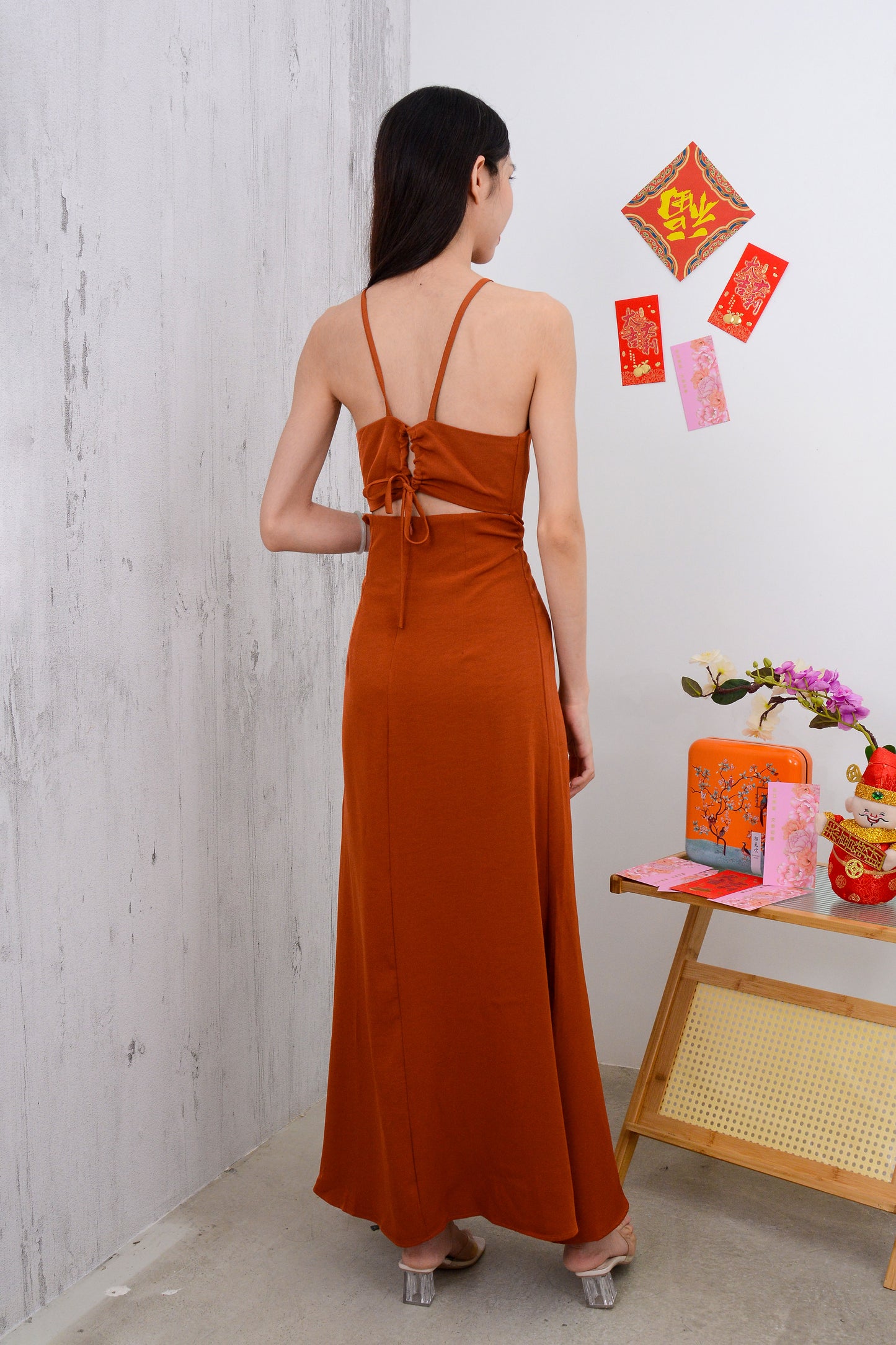 Bella Tie Backless Cami Dress